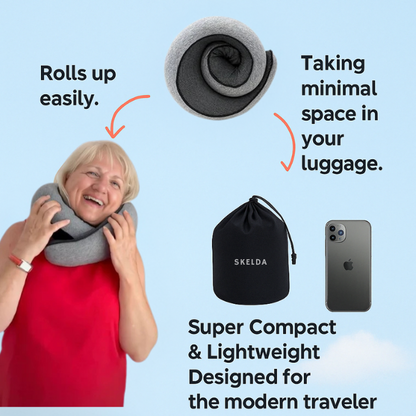 Skelda Travel Neck Pillow Memory Foam