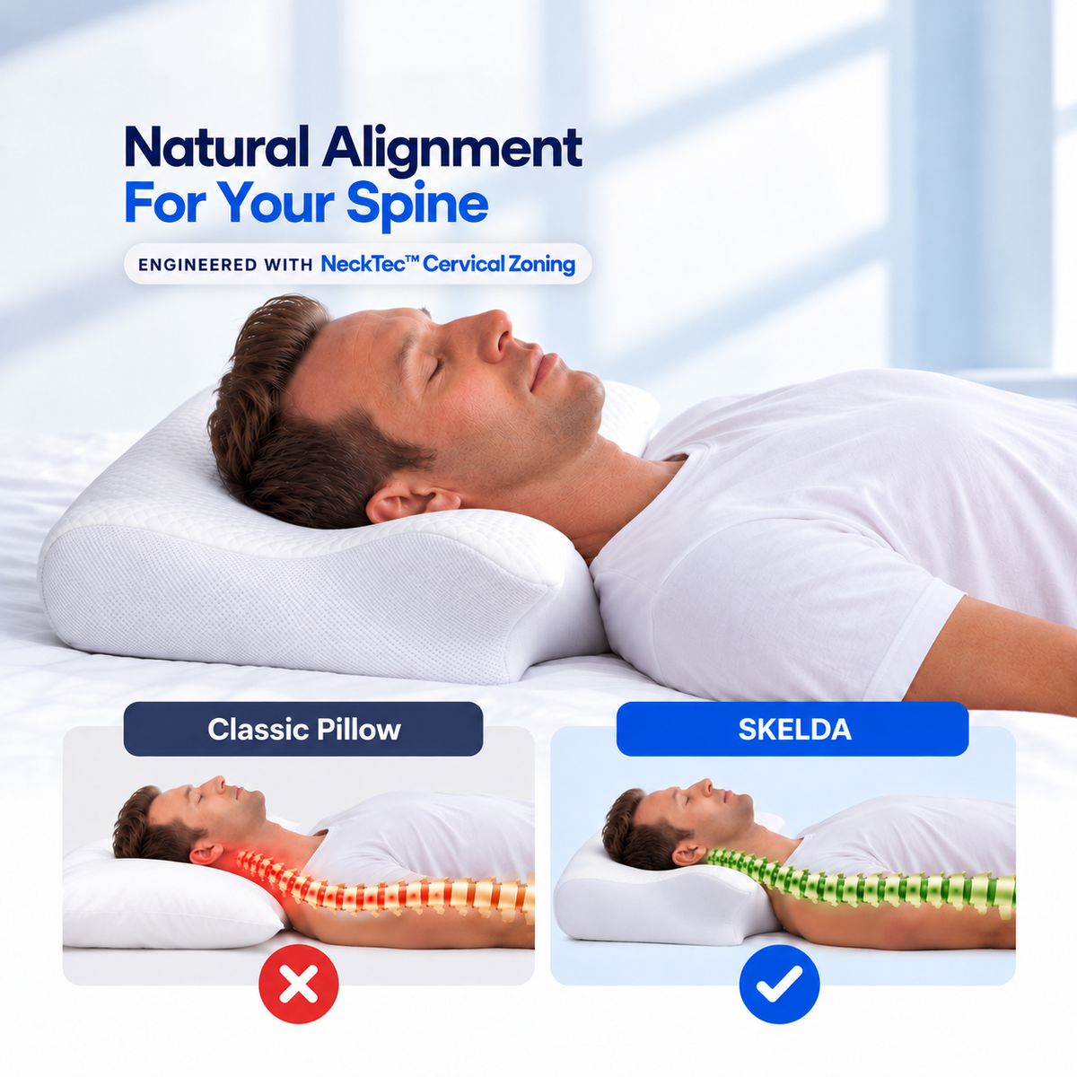 Skelda Premium Relief Pillow